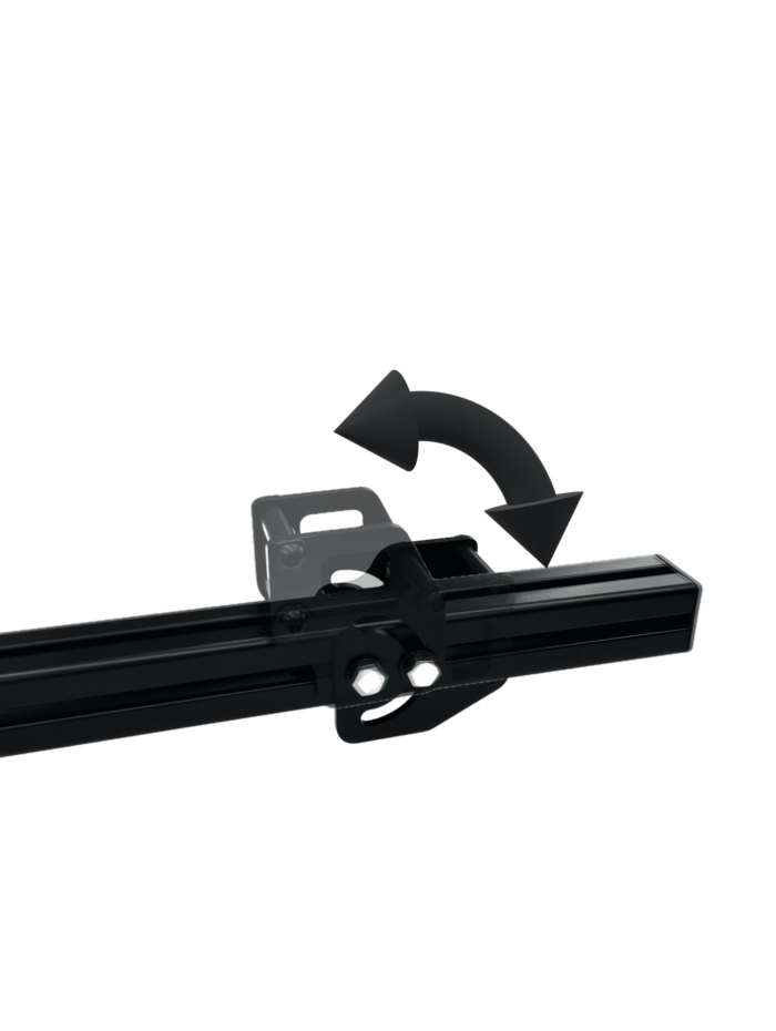 Schwenksicherung mit Pfeil HGM-Rack Dachträger Roofrack Ladungsicherung