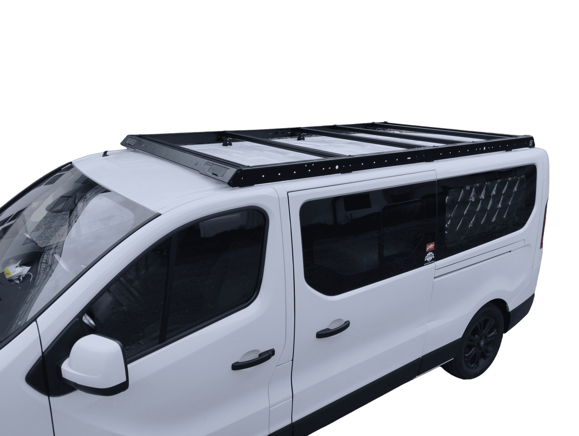 Compatible Avec Renault Trafic 3  X82  2015-2025 FLY Model Barres De Toit Railing Porte Bagages De Voiture Gris Aluminium 4 Barres
