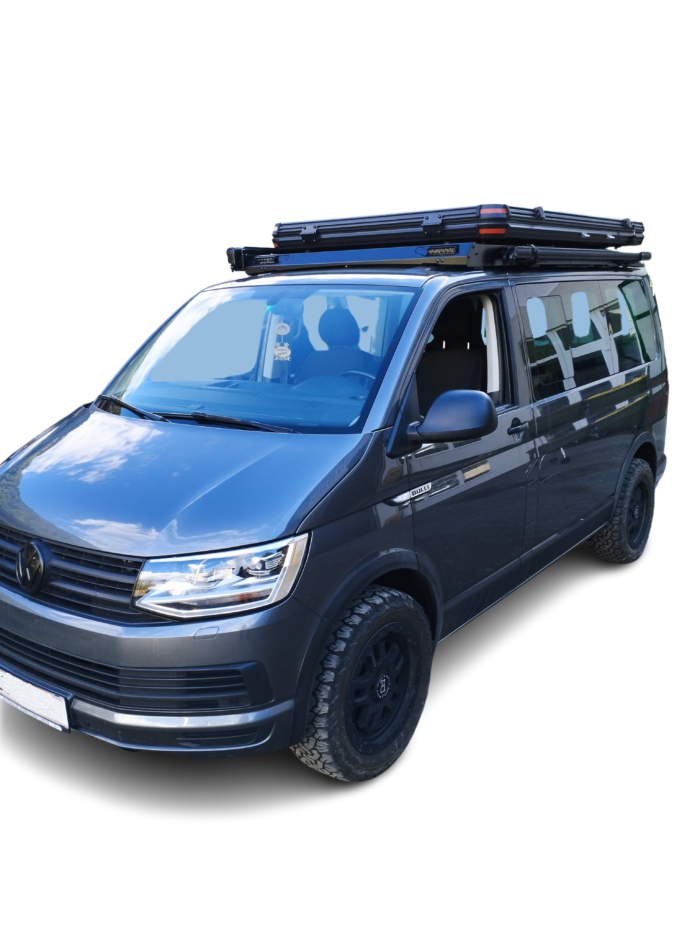 T6 mit Dachzelt und Leiter VW T5 T6 Dachträger